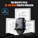 INMOTION V9 16" Electric Unicycle for Adults - Industry Leading UL Certified EUC with Nimbus Air Suspension, 750Wh Battery, 37-Mile Range, 28mph with GPS Tracking & App Control