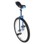 DYNAMI 24 Inch Unicycle with Manganese Steel Frame,Leakproof Tire,Adjustable Seat,Curved PU Seat,Mute Bearing,Exercise Bicycle for Adults Outdoor Sports Fitness Exercise (Blue)
