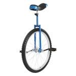 DYNAMI 24 Inch Unicycle with Manganese Steel Frame,Leakproof Tire,Adjustable Seat,Curved PU Seat,Mute Bearing,Exercise Bicycle for Adults Outdoor Sports Fitness Exercise (Blue)
