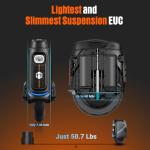 INMOTION V9 16" Electric Unicycle for Adults - Industry Leading UL Certified EUC with Nimbus Air Suspension, 750Wh Battery, 37-Mile Range, 28mph with GPS Tracking & App Control