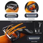 RAXCO Knife Set with Block,10-Piece Kitchen Knives Stainless Steel,Pro-sharpened for Cooking,Slicing,Mincing,Dicing,Black