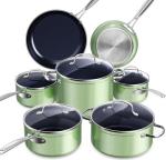 Nuwave Healthy Duralon Blue Ceramic Nonstick Cookware Set