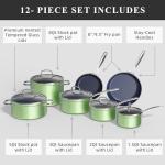 Nuwave Healthy Duralon Blue Ceramic Nonstick Cookware Set