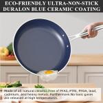 Nuwave Healthy Duralon Blue Ceramic Nonstick Cookware Set