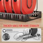 31 Inch Pot Rack Wall Mounted，3 in 1 Pots and Pans Organizer with 2 tier Kitchen Racks & Pot Lid Organizer Holder and 20 Hooks,Heavy Duty Hanging Pot Hanger for Kitchen Cookware, Utensils, Black