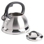 Mr. Coffee Flintshire 1.75-Quart Stainless Steel Whistling Tea Kettle – Brushed Satin Finish Stove-Top Kettle for Boiling Water