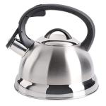 Mr. Coffee Flintshire 1.75-Quart Stainless Steel Whistling Tea Kettle – Brushed Satin Finish Stove-Top Kettle for Boiling Water