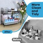 SPISPI Spice Rack Organizer for Cabinet, Bathroom Organizer Countertop, Bathroom Counter Organizer, Kitchen Countertop Organizer, Bathroom Vanity Organizer