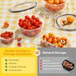 52 PCS Food Storage Containers with Lids Airtight (26 Lids & 26 Containers)- Reusable Plastic Leakproof Meal-Prep Container for Kitchen Storage Organization Microwave/Dishwasher Safe with Labels & Pen