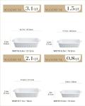 MALACASA Casserole Dishes for Oven, Porcelain Baking Dishes, Ceramic Bakeware Sets of 4, Rectangular Lasagna Pans Deep with Handles for Baking Cake Kitchen, White (9.4"/11.1"/12.2"/14.7"), Series