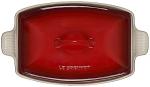 Le Creuset Heritage Stoneware Deep Baker with Lid, 4.5 qt., Cerise