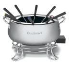 Cuisinart Fondue Pot Set, 3-Quart Stainless Steel Electric Fondue Pot for Chocolate, Cheese, Broth, and Oil, Includes 8 Forks, Temperature Control, Nonstick Interior, Dishwasher Safe, CFO-3SSNAS