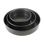 Chicago Metallic Professional 3-Piece Round Cake Pan Set of 6, 8, 10 inch Premium Nonstick Bakeware, Heavy-Weight Carbon Steel for Even Baking, Perfect for Layer Cakes