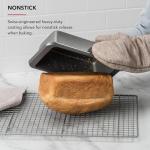 KitchenAid Nonstick Swiss Engineered Aluminized Steel Loaf Pan, Dishwasher Safe, 9 x 5 Inch, Contour Silver