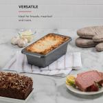 KitchenAid Nonstick Swiss Engineered Aluminized Steel Loaf Pan, Dishwasher Safe, 9 x 5 Inch, Contour Silver