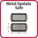 GoodCook Nonstick Loaf Pan 8 x 4-Inch Heavy-Duty Steel Bakeware with Easy-Clean Non-Stick Coating, Oven & Dishwasher Safe Pan for Meatloaf Breads Lasagnas Casseroles & More, Set of 2, Gray