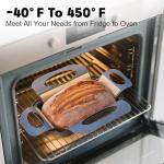Foepoge Loaf Pan with Liners Set: 2-Pack Nonstick 9 x 5 Inch Bread Pan and Loaf Liners for Homemade Oven Baking - Rectangular Baking Tray for Kitchen Home Baker Make Sourdough Banana Sandwich Bread