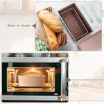 YURTKUMAS 3 Pack Set Pullman Loaf Pan with Lids, 2.2 lb & 1 lb & 0.8 lb Dough Capacity,Non-Stick Sandwich Bread Loaf Pan for Homemade Baking Bread