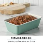 Martha Stewart Gallen 9-Inch Nonstick Carbon Steel Loaf Pan – Teal, Durable Bakeware for Even Baking and Easy Release