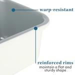 Sur La Table Kitchen Essentials Bake Sale 9 X 5 Inch PFOA, PFAS, PTFE Free Nonstick Loaf Pan - Linen White