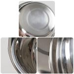 Gainhope Metal Prep Bowls, Mixing Bowl Stainless Steel Set, 4 Pack (9.5" x 3.1")