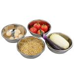 Doryh 18/10 Stainless Steel Mixing Bowls, Nesting Bowls for Meal Prep, Serving, Baking, Set of 4