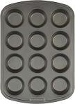 GoodCook Everyday Nonstick Steel Muffin Pan, 12 cup, Gray