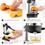 Zulay Kitchen Heavy-Duty Manual Citrus Juicer