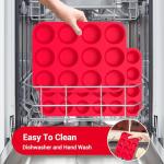 Redfly 2 Pack Silicone Muffin Pan & Cupcake Pans for Baking - 12 Cup Regular Size BPA Free Egg Bites Molds