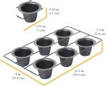 Chicago Metallic Professional 6-Cup Popover Pan with Armor-Glide Coating
