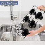 Acshio 2 Pack Popover Pans, 12 Cups Nonstick Muffin Cupcake Pan, Carbon Steel Round Cheesecake Tin Bakeware Mould for Oven Baking, Muffins, Quiches, Pudding Cakes, Halloween Christmas