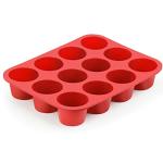 Vodolo 12-Cup Silicone Professional Non-Stick Popover Pans for Muffins, Brownies and Baking