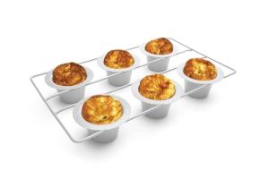 Fox Run Popover, Yorkshire Pudding and Cupcake Pan, 6 Cup, Stainless Steel