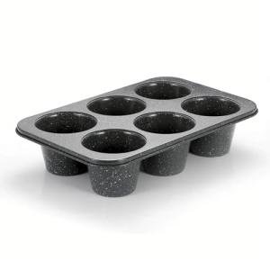 ROLUXENTIA Stainless Steel Popover Pans - 6-Cavity Non-Stick Tray Mold for Baking, Jumbo Size for Premium Homemade Cupcakes, Muffins, Cheesecakes, Breads - Professional Grade for Bakery Kitchen Oven