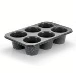 ROLUXENTIA Stainless Steel Popover Pans - 6-Cavity Non-Stick Tray Mold for Baking, Jumbo Size for Premium Homemade Cupcakes, Muffins, Cheesecakes, Breads - Professional Grade for Bakery Kitchen Oven