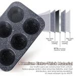 ROLUXENTIA Stainless Steel Popover Pans - 6-Cavity Non-Stick Tray Mold for Baking, Jumbo Size for Premium Homemade Cupcakes, Muffins, Cheesecakes, Breads - Professional Grade for Bakery Kitchen Oven