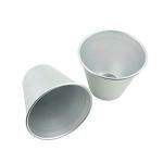 Proshopping 6 Packs Popover Pan， Large Individual Muffin Mold, Aluminium Pudding Cup, Chocolate Molten Mould, Raspberry Souffle Baking Maker, Brownie Tumbler -for Pie, Egg Tart, Cake (Size 3.4"x 3.2")