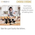 EVODAE® Popover Pans Set of 2 – 12-Cup (2×6) Pro-Grade Carbon Steel, Strong & Durable Build – Nonstick, PFOA & PTFE Free – Popover & Yorkshire Pudding Pan – Carefully Packaged in a Clean Black Box