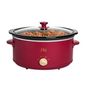 Paris Hilton 6-Quart Manual Slow Cooker, Berry