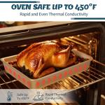 Baking Pans Set, Nonstick Stackable Bakeware Sets, Oven Pans for Cooking, AIVIKI 6 Pieces Baking Sheets Set Including Cookie Sheet, Deep Roaster Pan, Square Pan, Loaf Pan, Muffin Pan, Carbon Steel