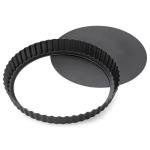 Maclia Tart Pan Removable Bottom - 8.6 Inch Non-Stick Carbon Steel Pie Pan for Baking Tarts, Pies, Quiches, Brownies, Quiche Baking Dish with Fluted Edges, Fruit Tart Mold