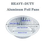 Waytiffer (50 Pack Pie Pans 5 inch,Mini Pie Tins HEAVY-DUTY Disposable Aluminum Foil Tart,pie Pans for Baking Personal Mini Pies, Easily Stack & Store, Freeze & Reheat