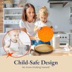 Classic All-in-One Tart Pan 9 Inch Removable Bottom Set with Patented Silicone Crust Shaper & Pie Weight - Quiche Baking Dish & Tart Molds for Baking Fruit Tarts, Pies & Quiches