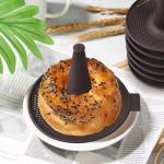 BAILEBEI Donut Mold for Baking,Donut Pans Set,6 Pieces Pastry Molds for Bagel and Doughnut Cake Pans (6pcs,Coffee)