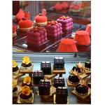 OCPO KITCHEN Bubble Silicone Baking Mold, Silicone Candle Mold, French Dessert Molds for Mousse Cake Pastry Chocolate Pudding Jelly Cheesecake Ice Cream, Cube Shape (6-Cavity)