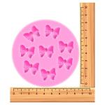 YunKo W0770 8 Mini Bows Silicone Fondant Molds Chocolate Sugar Candy Cake Pop Bow Craft Molds DIY Cake Decorating