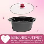 Paris Hilton 6-Quart Manual Slow Cooker, Berry