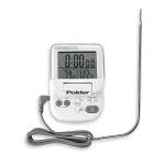 Polder Digital In-Oven Thermometer/Timer, White