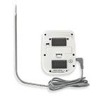 Polder Digital In-Oven Thermometer/Timer, White