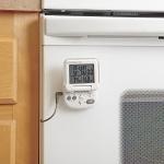 Polder Digital In-Oven Thermometer/Timer, White
